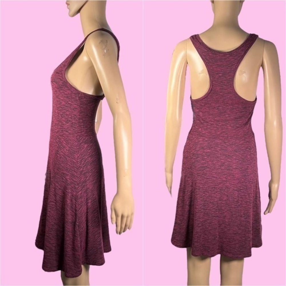 Mudd Scoop Neck Racer Back Red and Black Skater Dress Size Medium - "Colene" - Picture 2 of 4